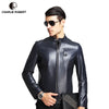 100% Sheepskin Genuine Leather Jacket Male 2016 Brand Men's Slim Causal Motorcycle Jacket jaqueta de couro masculina 4XL/5XL