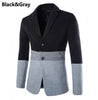 Hot Sale Business Casual Suit Men Blazers Set Professional Form Long Sleeve Patchwork Design Men's Single Breasted Blazer Suit