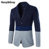 Hot Sale Business Casual Suit Men Blazers Set Professional Form Long Sleeve Patchwork Design Men's Single Breasted Blazer Suit