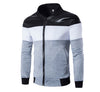 Hot Sale Casual Slim Fit Stylish Patchwork Men's Fleece jacket Long Sleeve Zipper Design Men's Blazer Jacket Suits