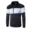 Hot Sale Casual Slim Fit Stylish Patchwork Men's Fleece jacket Long Sleeve Zipper Design Men's Blazer Jacket Suits