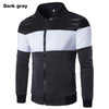 Hot Sale Casual Slim Fit Stylish Patchwork Men's Fleece jacket Long Sleeve Zipper Design Men's Blazer Jacket Suits