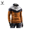 Hot Sale 2015 New Arrival Mens Leisure Suit Man Hoodies Casual Slim Patchwork Hoodie Jacket Sweatshirt 6 Colors  Men Sportswear
