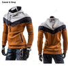 Hot Sale 2015 New Arrival Mens Leisure Suit Man Hoodies Casual Slim Patchwork Hoodie Jacket Sweatshirt 6 Colors  Men Sportswear