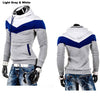 Hot Sale 2015 New Arrival Mens Leisure Suit Man Hoodies Casual Slim Patchwork Hoodie Jacket Sweatshirt 6 Colors  Men Sportswear