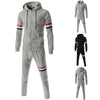 New Fashion 2016 Men Suits Men Spring/Autumn Hoodies Set/Sweatshirts+Pant Ribbon Design Mens Tracksuits Sportwear  3XL