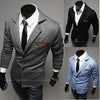 New Fashion Casual Slim Design Stylish Two-Button Suit Men Blazer Coat Jackets Casual Solid Men Garment 3 Colors  M-XXL