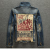 Hot Sale New Fashion Casual Worn Beggar Jean Jacket For Men 2016 Mens Jackets And Coats Jeans Jacket Men Coat Free shipping