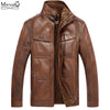 high quality 2017 winter men leather Jacket men's warm Motorcycle leather jackets coat jaqueta chaqueta hombre