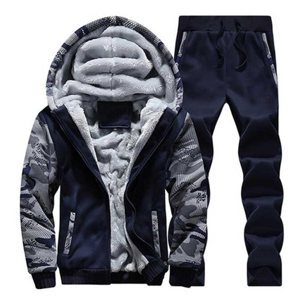 HEE GRAND 2017 Fashion Suit Men Style Long Sleeve Hoodies And Long Pants Causal Male Tracksuit Set MSX032