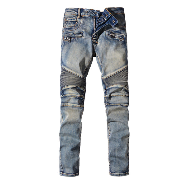 Men's Famous Brand High Quality Fashion Skinny Jeans With Holes Size 28-38