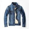 2016 Men'S Denim Jacket Male Outwear Brand Coat Plus Velvet Thick Jean Jacket Mens Casual Jacket Plus Size 2XL