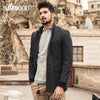 SIMWOOD New Autumn Winter 2017 en's Suit Jacket Fashion Slim Fit Brazer Casual Blazers 52.6% Wool  Men High Quality XZ6110