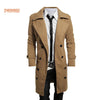 Men's Trench Jacket Business Smart Long Coats Casual Slim Fit Woolen Male Overcoat 2017 Autumn Winter Men Windbreaker Suits Coat