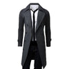 Men's Trench Jacket Business Smart Long Coats Casual Slim Fit Woolen Male Overcoat 2017 Autumn Winter Men Windbreaker Suits Coat