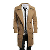 Men's Trench Jacket Business Smart Long Coats Casual Slim Fit Woolen Male Overcoat 2017 Autumn Winter Men Windbreaker Suits Coat