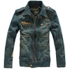Spring New Slim Jaqueta Jeans Masculina Trendy Vintage Blue Jean Jacket For Men