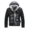 MISNIKI Hot Autumn Winter Denim Jacket Men Hooded Casual Warm Men's Jean Jacket Coat