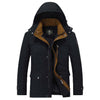 2017 Winter Male Fashion Cotton Coat Afs Jeep Casual Long Parkas Jacket With Hooded Cashmere Down Parka Hot D185