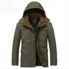 2017 Winter Male Fashion Cotton Coat Afs Jeep Casual Long Parkas Jacket With Hooded Cashmere Down Parka Hot D185