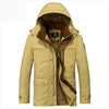 2017 Winter Male Fashion Cotton Coat Afs Jeep Casual Long Parkas Jacket With Hooded Cashmere Down Parka Hot D185