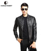 100% Sheepskin Genuine Leather Jacket Male 2016 Brand Men's Slim Causal Motorcycle Jacket jaqueta de couro masculina MC1660