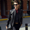100% Sheepskin Genuine Leather Jacket Male 2016 Brand Men's Slim Causal Motorcycle Jacket jaqueta de couro masculina 4XL/5XL