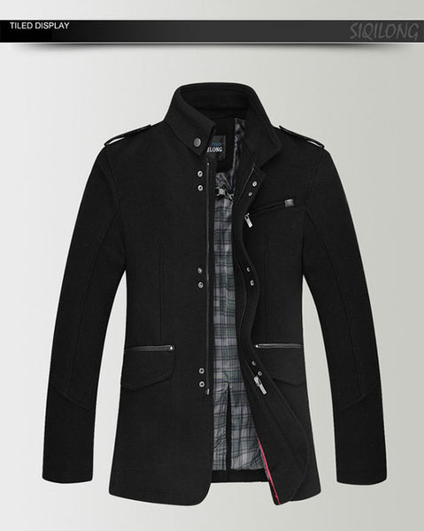 Free shipping, 2014 new arrive men's winter jacket lapel long paragraph wool coat, MC350 wholesale