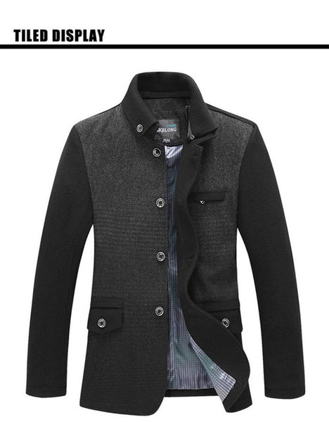 2015 New Spring jacket casual Slim men jacket fashion stand collar male jacket coat Windproof jacket men plus size M~3XL MC348