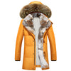 Thick Warm Down Jackets Winter Coat Regular Formal Jackets And Coats Long Hat Detachable Solid Brand Clothing casaco masculino