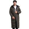 Winter Men Down Jackets Thick Warm X-Long White Duck Down Jackets With Hood Casual Outwear Brand Jacket Men casaco masculino