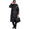Winter Men Down Jackets Thick Warm X-Long White Duck Down Jackets With Hood Casual Outwear Brand Jacket Men casaco masculino