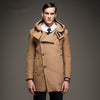2017 New Brand Clothing Mens Wool Coats Winter Thicken Wool Jacket Men Fashion Office Outwear Army Green