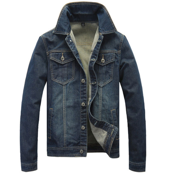 Denim Jacket Men 2016 Brand Men's High Quality  Causal Jeans Jackets MC1610 Mens Jacket outdoors Plus Size Jaqueta Masculina
