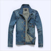 2015 Mens Spring Autumn Jacket Men  Jean Casual Coat New Fall Mens Fashion Comfortable  Cloths Turndown Collar Outerwear MP973
