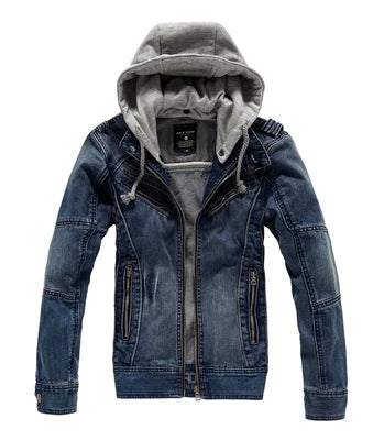 Spring New Fashion Slim Mannen Jas Lente Short Hooded Veste En Jeans Homme