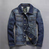 2016 Spring New Slim Vintage Veste Jean Homme Fashion Quality Jeans Jacket Men