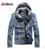 Casual Good Quality Hooded Mens Winter Jackets And Coats Thick Warm Velet Lining Jeans Jacket Men