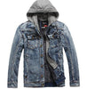 Men'S Denim Jacket Male Winter Outwear Brand Coat Plus Velvet Thick Jean Jacket Casual Jacket Plus Size 3XL