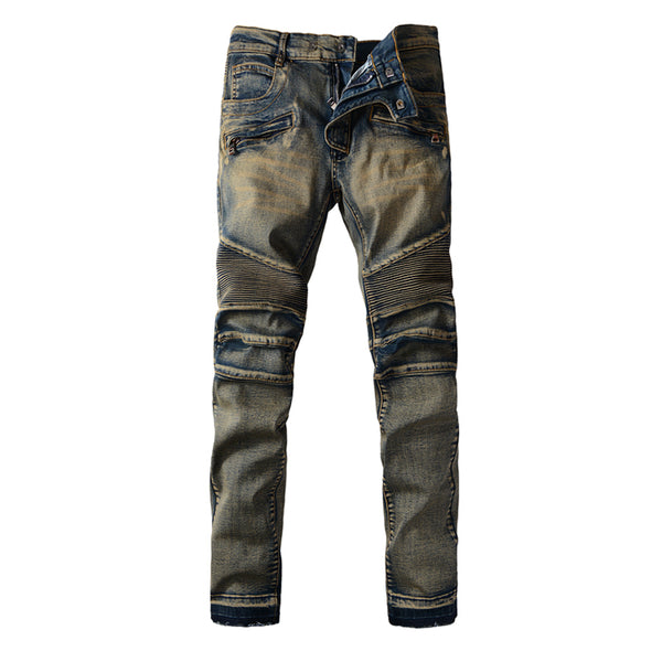 Jeans men 2016 strech skinny printed jeans good quality mens long jean denim jeans slim fit casual sexy size 28 - 40